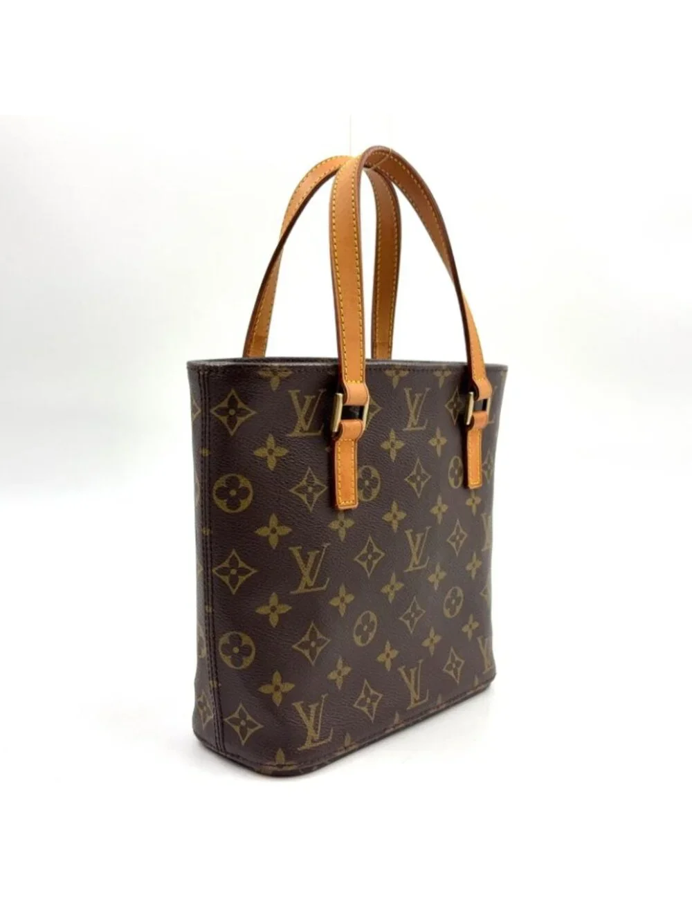 Louis Vuitton Vavin PM Monogram Leather Brown Light Handbag Gold